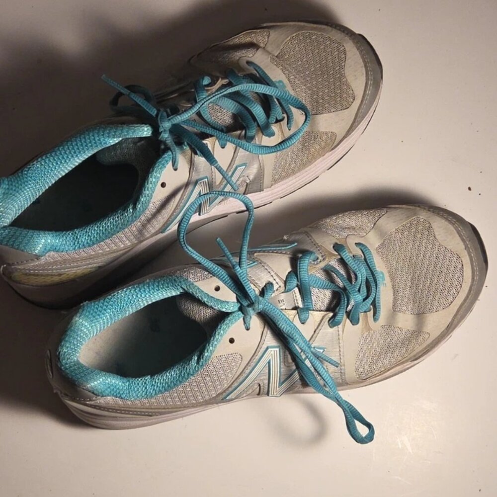 New Balance 1540 V2 Gray Teal Mesh Lace Up Athletic Shoes Women's 9.5 D USA